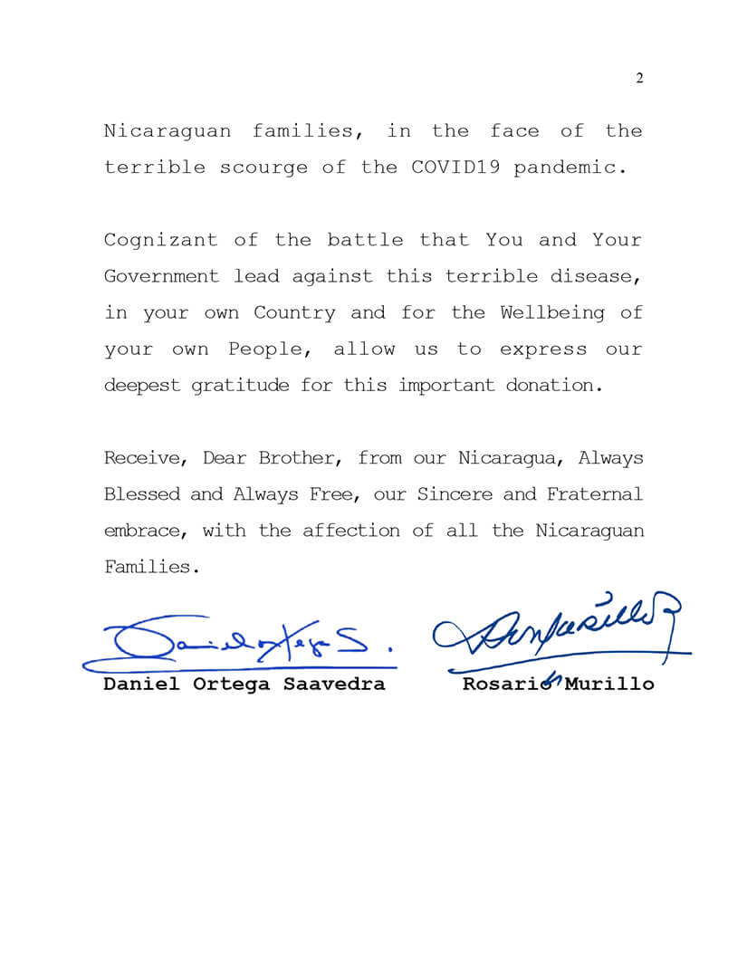 mensaje-nicaragua-trinidad-tobago